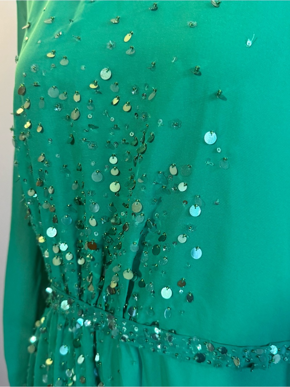 NWT Sachin + Babi Bianca Green Sequin Gown - Picture 4 of 10